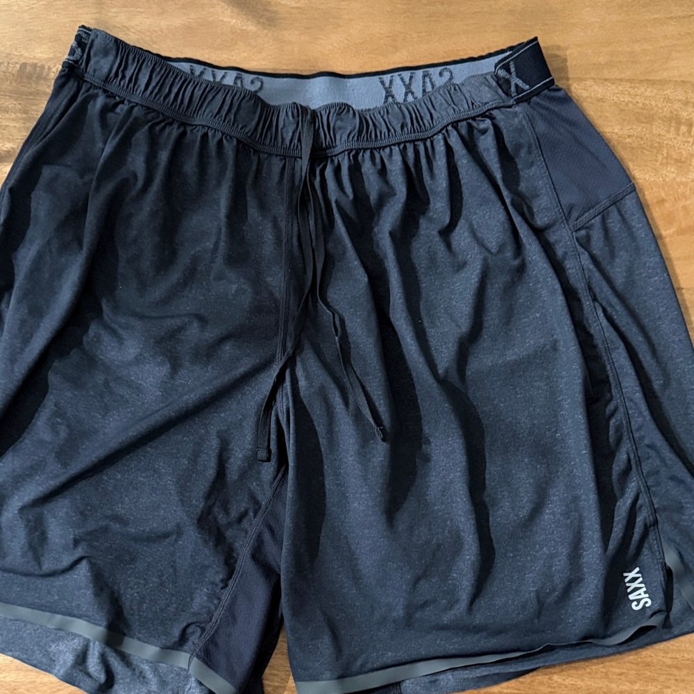 Saxx Black Athletic Men's Shorts